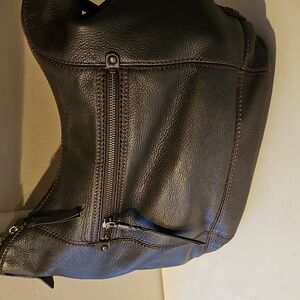 THE SAK SEQUOIA DARK BROWN HOBO BAG